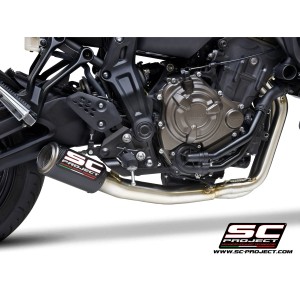 SC Project para YAMAHA TRACER 700 (2020) - TRACER 7 (2021 - 2024) - GT - Euro 5 - Línea de escape completa 2-1 acero inoxidable,