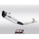 SC Project para YAMAHA TMAX 560 (2022 - 2024) - Línea de escape completa 2-1 acero inoxidable, negro mate, con escape SC1-R carb