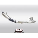 SC Project para YAMAHA TMAX 560 (2022 - 2024) - Línea de escape completa 2-1 acero inoxidable, negro mate, con escape SC1-R carb