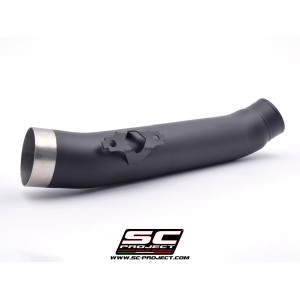 SC Project para YAMAHA TMAX 560 (2020 - 2021) - Supresor de catalizador acero inoxidable, negro mate, compatible con collectores