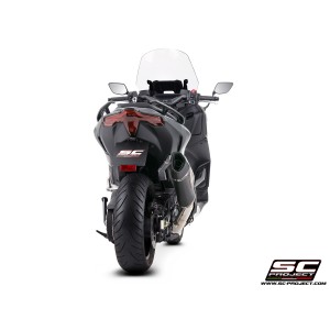SC Project para YAMAHA TMAX 560 (2025 - 2026) - Línea de escape completa 2-1 acero inoxidable, con escape SC1-R carbono