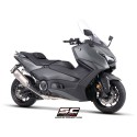 SC Project para YAMAHA TMAX 560 (2025 - 2026) - Línea de escape completa 2-1 acero inoxidable, con escape SC1-R titanio