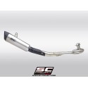 SC Project para YAMAHA TMAX 560 (2025 - 2026) - Línea de escape completa 2-1 acero inoxidable, negro mate, con escape SC1-R carb