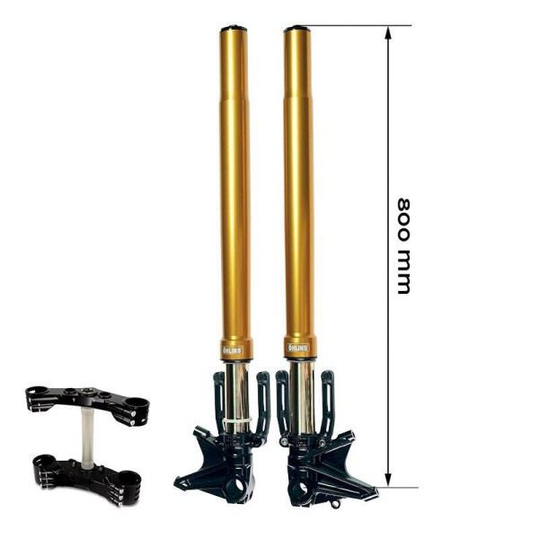 Kit de horquilla Öhlins bmw r18 gold + unidad de placas de garaje con pies radiales