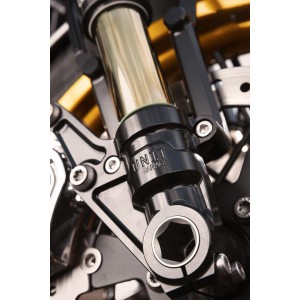 Kit horquillas Öhlins bmw r18 gold + unidad placas garaje con pies axiales