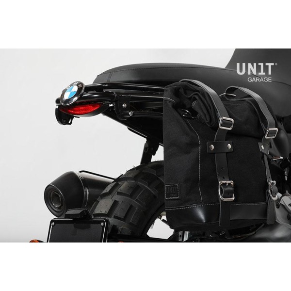 Bolsa lateral de lona + marco bmw r 850r / 1100r / 1150r