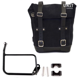 Bolsa lateral en piel dividida + marco r1200 gs