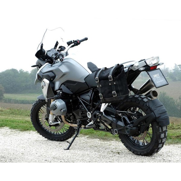 Bolsa lateral en piel dividida + marco r1200 gs lc
