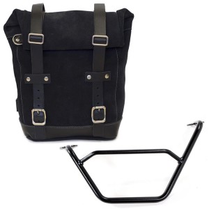 Bolsa lateral en piel dividida + marco r1200 gs lc