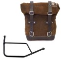 Bolsa lateral en piel dividida + frame r 1200 r