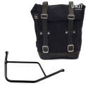 Bolsa lateral en piel dividida + frame r 1200 r