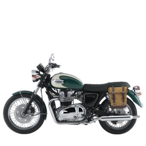 Bolsa lateral de lona 10l-14l + cuadro triumph bonneville t100 (2001-2016) izquierda