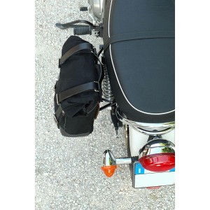 Bolsa lateral de lona 10l-14l + cuadro triumph bonneville t100 (2001-2016) izquierda
