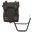 Bolsa lateral de lona 10l-14l + cuadro triumph bonneville t100 (2001-2016) izquierda