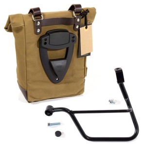 Bolsa lateral de lona + marco triumph t100 sx (2017 hasta ahora)