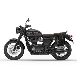 Bolsa lateral de lona + marco triumph t100 sx (2017 hasta ahora)