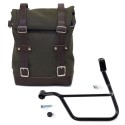 Bolsa lateral de lona + marco triumph t100 sx (2017 hasta ahora)