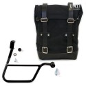 Bolsa lateral de lona + marco triumph t100 dx (2017 hasta ahora)