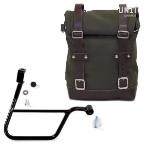 Bolsa lateral de lona + marco triumph t100 dx (2017 hasta ahora)