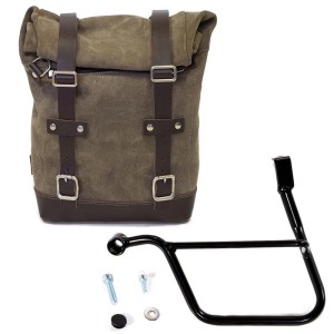 Bolsa lateral en piel dividida + serie triumph cuadro street 900 sx (2017 hasta ahora)