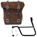 Bolsa lateral en piel dividida + serie triumph cuadro street 900 sx (2017 hasta ahora)