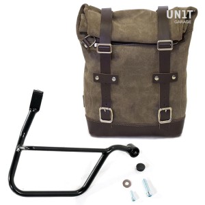 Bolsa lateral en piel dividida + serie triumph cuadro street 900 dx (2017 hasta ahora)