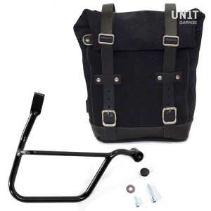 Bolsa lateral en piel dividida + serie triumph cuadro street 900 dx (2017 hasta ahora)
