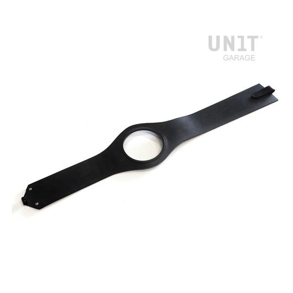 Correa de tanque en cuero negro r120r