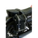 Bolsa lateral de lona + marco guzzi v9 bobber dx