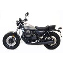 Alforja lateral lona + subchasis izquierdo guzzi v9 bobber