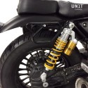Bolsa lateral en piel dividida + guzzi v9 bobber dx
