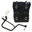 Bolsa lateral de lona + marco guzzi v7 dx