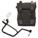 Bolsa lateral de lona + marco guzzi v7 dx