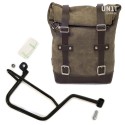 Bolsa lateral en piel dividida + marco guzzi v7 dx