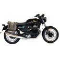 Bolsa lateral en piel dividida + marco guzzi v7 dx
