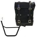 Bolsa lateral de lona 10l-14l + marco triumph t100 bonneville dx (2001-2016)