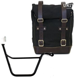 Bolsa lateral de lona 10l-14l + marco triumph t100 bonneville dx (2001-2016)