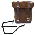 Bolsa lateral en piel dividida + marco yamaha dx