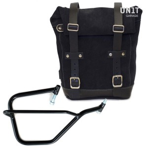 Bolsa lateral en piel dividida + marco yamaha dx