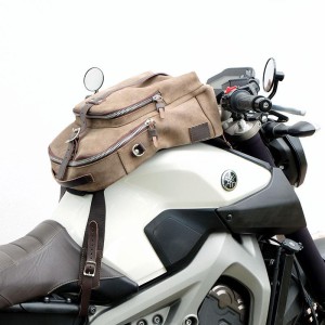 Bolsa de tanque en cuero serraje