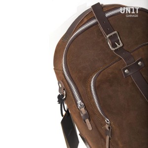 Bolsa de tanque en cuero serraje