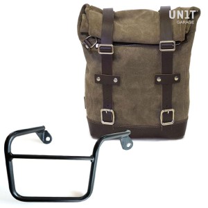 Bolsa lateral en piel dividida + marco mash dx