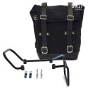 Bolsa lateral en piel dividida + marco husqvarna 401 (2017-2019)
