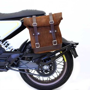 Bolsa lateral en piel dividida + marco husqvarna 401 (2017-2019)