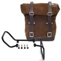 Bolsa lateral en piel dividida + marco husqvarna vitpilen 701