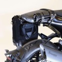 Bolsa lateral en piel dividida + marco husqvarna vitpilen 701