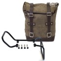 Bolsa lateral en piel dividida + marco husqvarna vitpilen 701