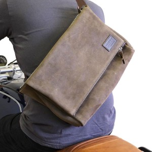 Fezzan messenger bag cuero de corteza