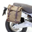 Bolsa lateral en piel dividida + marco derecho ducati scrambler 1100