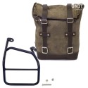 Bolsa lateral en piel dividida + marco derecho ducati scrambler 1100